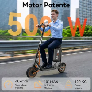 Patinete Elétrico 500W com Bluetooth