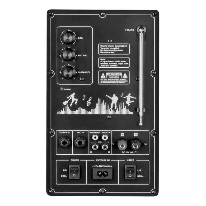Caixa De Som Amplificada Mondial Connect Lights Plus CM-700 - Image 2