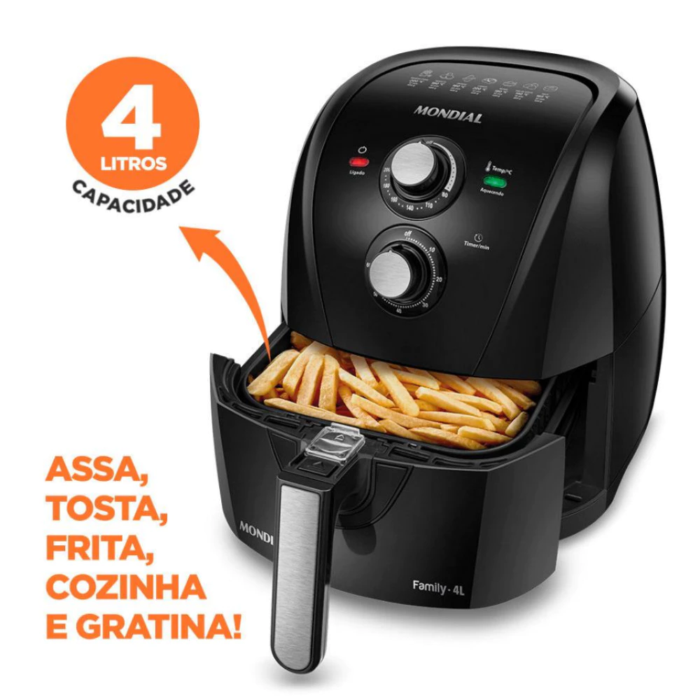 Fritadeira Elétrica Sem Óleo Mondial