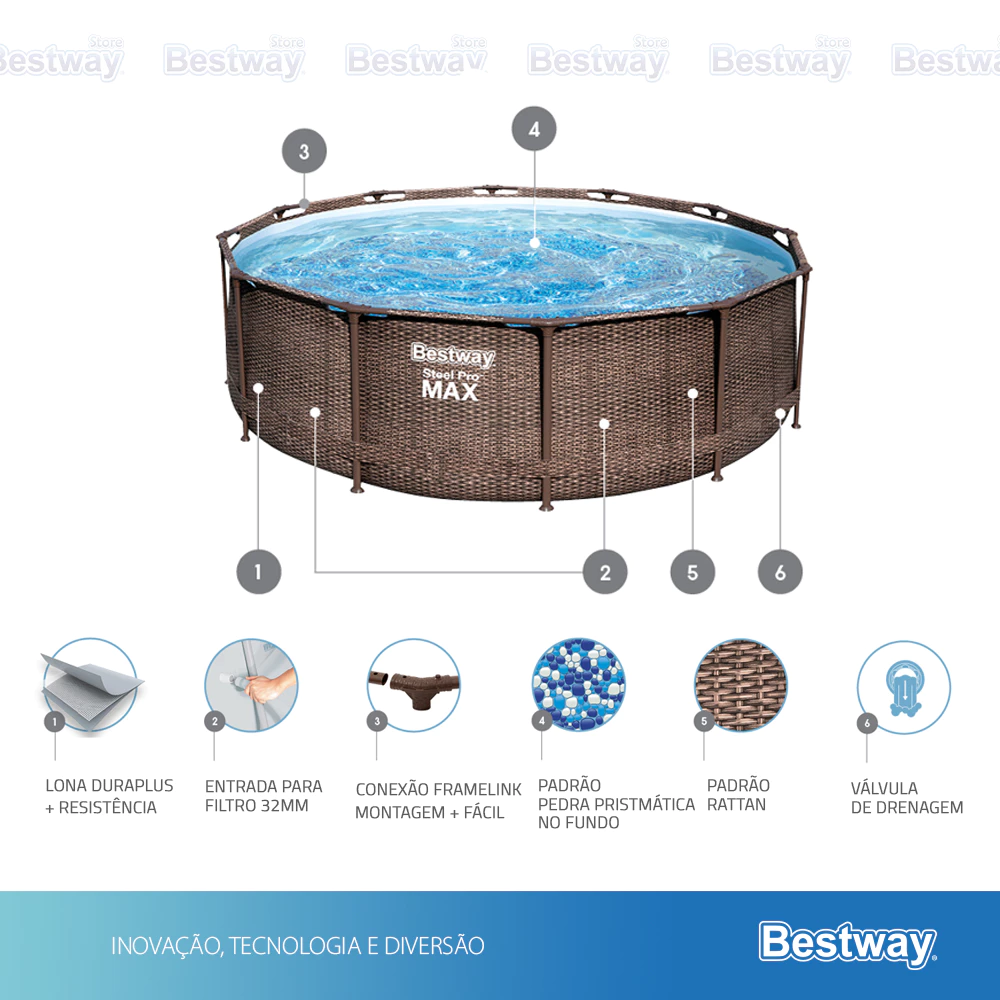 Piscina Estrutural Deluxe 9150L - Bestway - Image 9