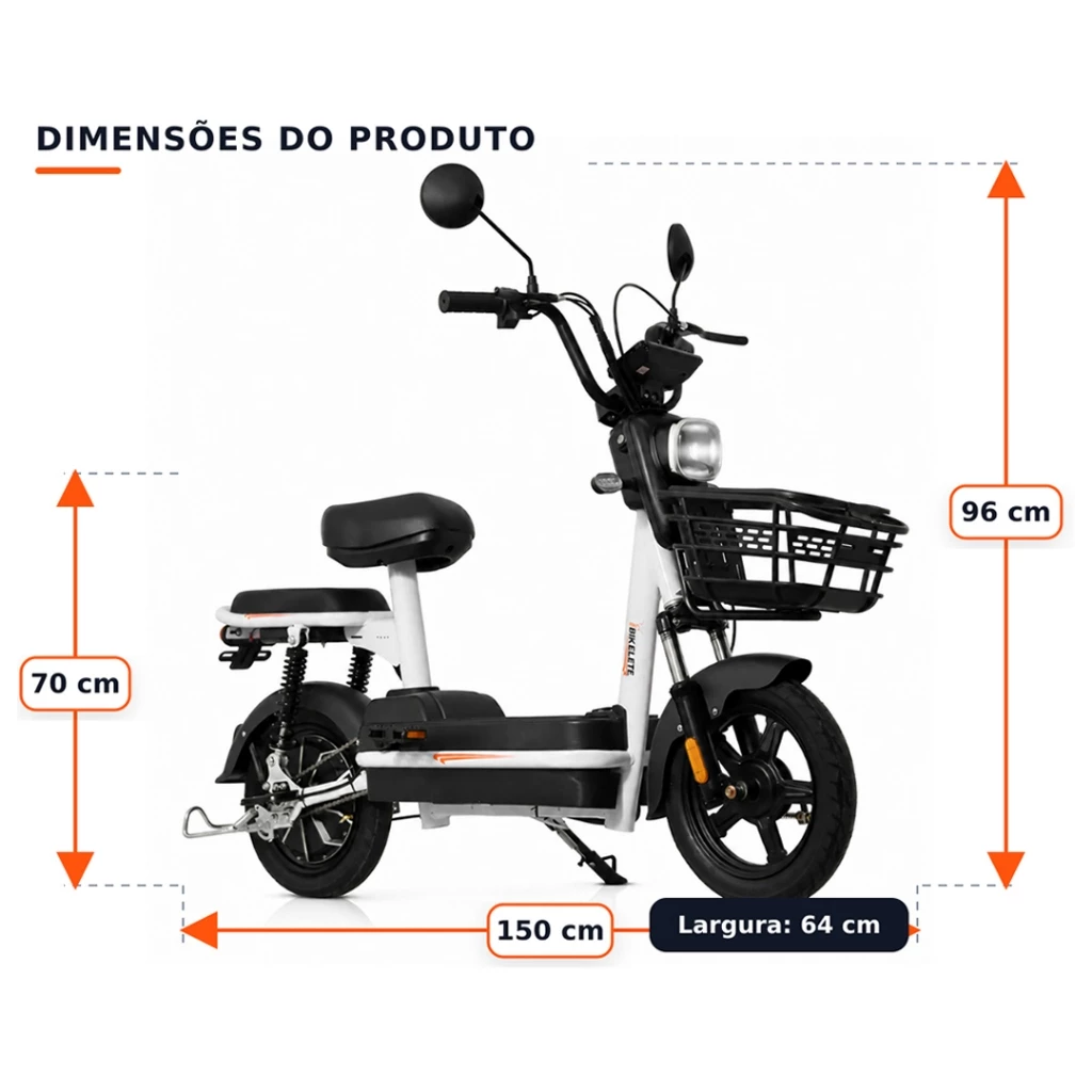 Scooter Elétrica 500W 48V com Bateria Removível - Image 2