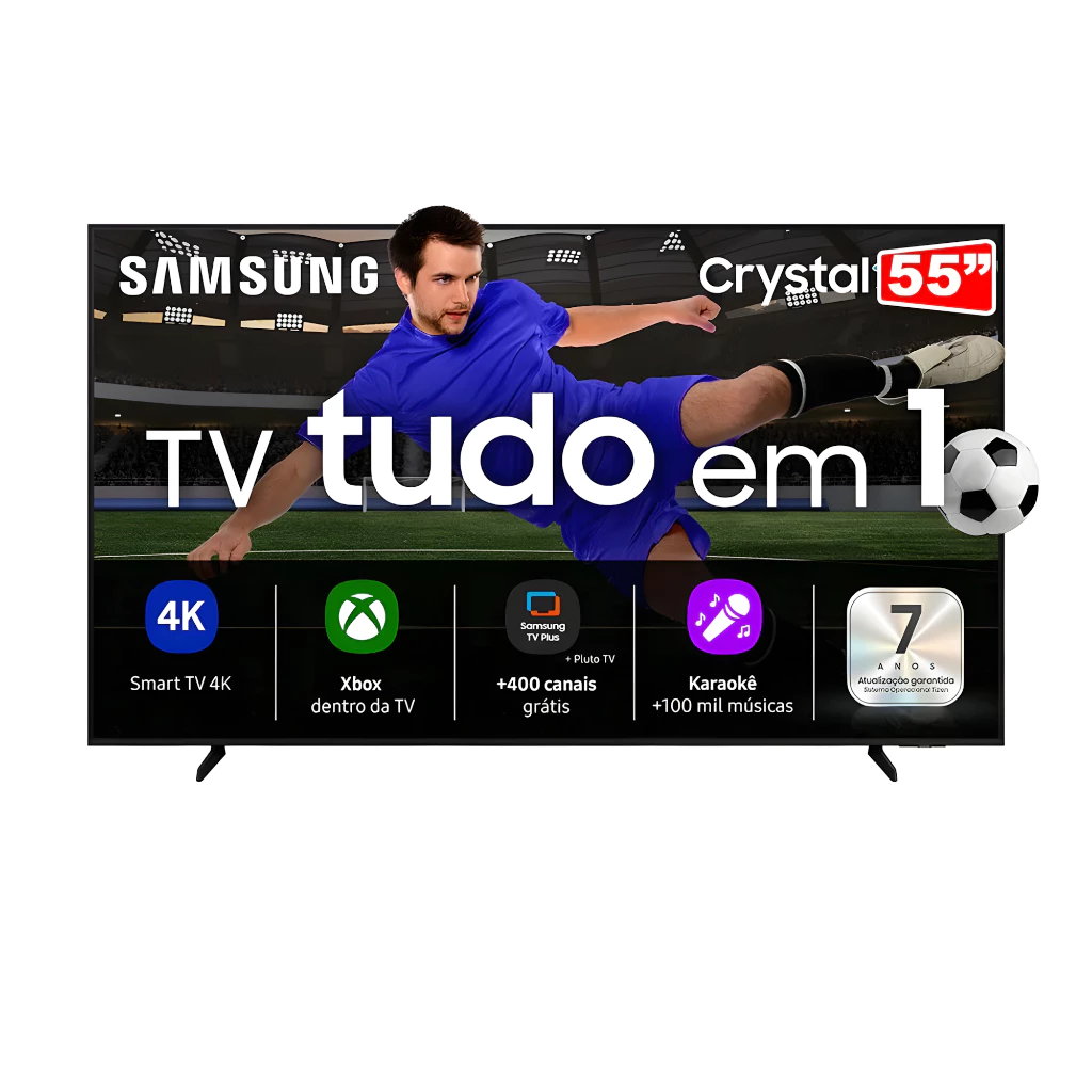 Smart TV Samsung 55" Crystal LED UHD 4K